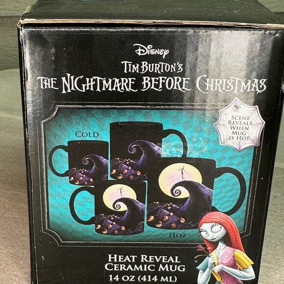 Disney Tim Burton Heat Reveal Coffee Mug The Nightmare Before Christmas New - Picture 2 of 7
